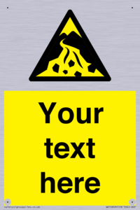 Custom Warning: Debris flow zone